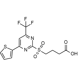 4-((4-(Thiophen-2-yl)-6-(trifluoromethyl)pyrimidin-2-yl)sulfonyl)butanoic acid|CS-0670104