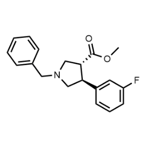rel-Methyl (3r,4s)-1-benzyl-4-(3-fluorophenyl)pyrrolidine-3-carboxylate|CS-0670358