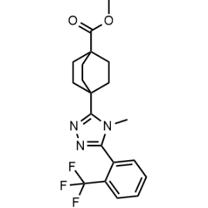 Methyl 4-(4-methyl-5-(2-(trifluoromethyl)phenyl)-4h-1,2,4-triazol-3-yl)bicyclo[2.2.2]octane-1-carboxylate|CS-0670704