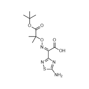 (Z)-2-(5-amino-1,2,4-thiadiazol-3-yl)-2-(((1-(tert-butoxy)-2-methyl-1-oxopropan-2-yl)oxy)imino)acetic acid|CS-0671511