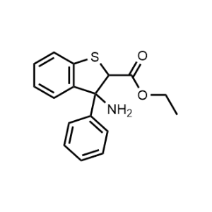 ethyl 3-amino-3-phenyl-2,3-dihydrobenzo[b]thiophene-2-carboxylate|CS-0672841