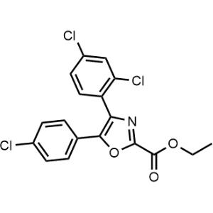 Ethyl 5-(4-chlorophenyl)-4-(2,4-dichlorophenyl)oxazole-2-carboxylate|CS-0673021