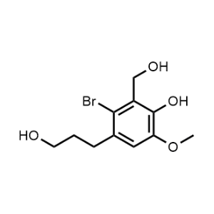 3-Bromo-2-(hydroxymethyl)-4-(3-hydroxypropyl)-6-methoxyphenol|CS-0673532