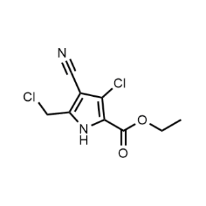 Ethyl 3-chloro-5-(chloromethyl)-4-cyano-1h-pyrrole-2-carboxylate|CS-0673602