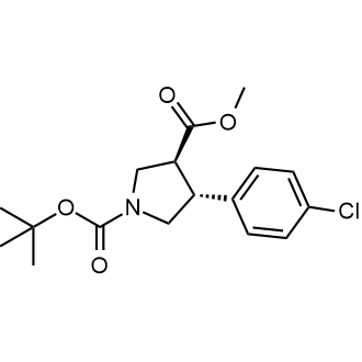 1-(tert-Butyl) 3-methyl (3s,4R)-4-(4-chlorophenyl)pyrrolidine-1,3-dicarboxylate|CS-0673676