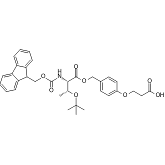 3-(4-(((n-(((9h-Fluoren-9-yl)methoxy)carbonyl)-o-(tert-Butyl)-l-threonyl)oxy)methyl)phenoxy)propanoic acid|CS-0673806