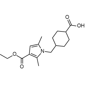 4-((3-(Ethoxycarbonyl)-2,5-dimethyl-1h-pyrrol-1-yl)methyl)cyclohexane-1-carboxylic acid|CS-0674351