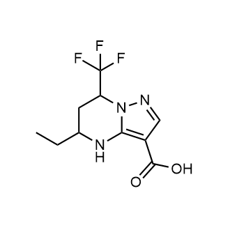 5-Ethyl-7-(trifluoromethyl)-4,5,6,7-tetrahydropyrazolo[1,5-a]pyrimidine-3-carboxylic acid|CS-0674387