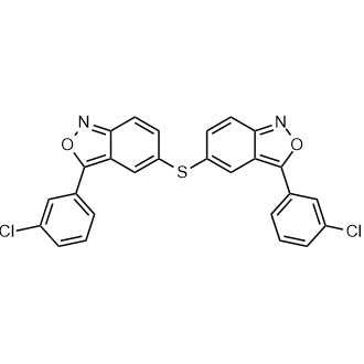 Bis(3-(3-chlorophenyl)benzo[c]isoxazol-5-yl)sulfane|CS-0675249