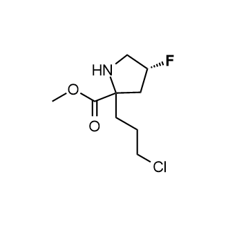 Methyl (4R)-2-(3-chloropropyl)-4-fluoropyrrolidine-2-carboxylate|CS-0675889