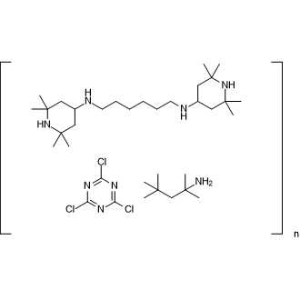 1,6-Hexanediamine, N1,N6-bis(2,2,6,6-tetramethyl-4-piperidinyl)-, polymer with 2,4,6-trichloro-1,3,5-triazine, reaction products with 2,4,4-trimethyl-2-pentanamine|CS-0675985