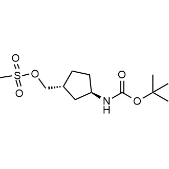 ((1r,3r)-3-((Tert-butoxycarbonyl)amino)cyclopentyl)methyl methanesulfonate|CS-0676701