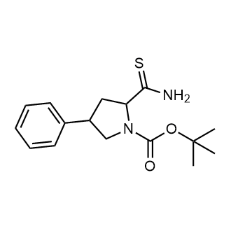 tert-Butyl 2-carbamothioyl-4-phenylpyrrolidine-1-carboxylate|CS-0676825