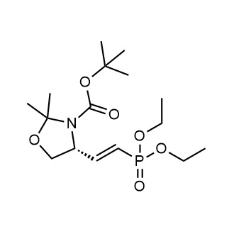 tert-Butyl (r)-4-(2-(diethoxyphosphoryl)vinyl)-2,2-dimethyloxazolidine-3-carboxylate|CS-0677167