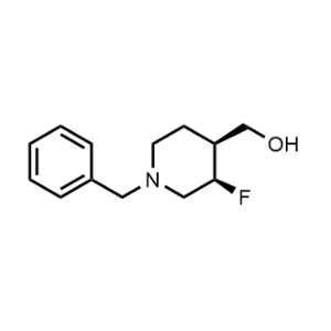 rel-((3r,4s)-1-Benzyl-3-fluoropiperidin-4-yl)methanol|CS-0677397