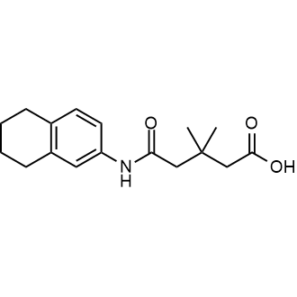 3,3-Dimethyl-5-oxo-5-((5,6,7,8-tetrahydronaphthalen-2-yl)amino)pentanoic acid|CS-0677569