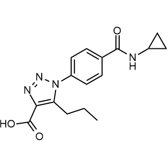 1-(4-(Cyclopropylcarbamoyl)phenyl)-5-propyl-1h-1,2,3-triazole-4-carboxylic acid|CS-0678056