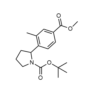 tert-Butyl 2-(4-(methoxycarbonyl)-2-methylphenyl)pyrrolidine-1-carboxylate|CS-0678151