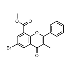 Methyl 6-bromo-3-methyl-4-oxo-2-phenyl-4h-chromene-8-carboxylate|CS-0678362