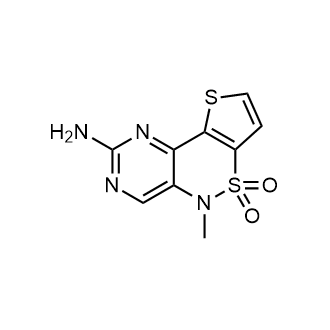 2-Amino-5-methyl-5h-pyrimido[5,4-c]thieno[2,3-e][1,2]thiazine 6,6-dioxide|CS-0679754