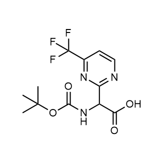2-((Tert-butoxycarbonyl)amino)-2-(4-(trifluoromethyl)pyrimidin-2-yl)acetic acid|CS-0680583