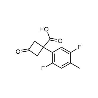 1-(2,5-Difluoro-4-methylphenyl)-3-oxocyclobutane-1-carboxylic acid|CS-0680647
