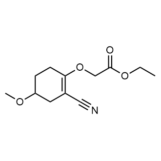 Ethyl 2-((2-cyano-4-methoxycyclohex-1-en-1-yl)oxy)acetate|CS-0680652