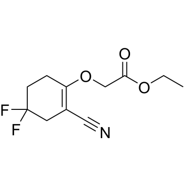 Ethyl 2-((2-cyano-4,4-difluorocyclohex-1-en-1-yl)oxy)acetate|CS-0680694