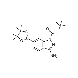 tert-Butyl 3-amino-6-(4,4,5,5-tetramethyl-1,3,2-dioxaborolan-2-yl)-1h-indazole-1-carboxylate|CS-0681037