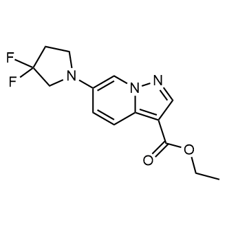 Ethyl 6-(3,3-difluoropyrrolidin-1-yl)pyrazolo[1,5-a]pyridine-3-carboxylate|CS-0681322