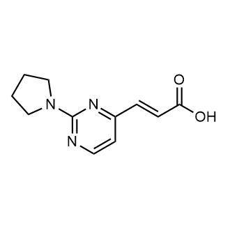 3-[2-(1-Pyrrolidinyl)-4-pyrimidinyl]-2-propenoic acid|CS-0681895
