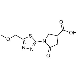1-(5-(Methoxymethyl)-1,3,4-thiadiazol-2-yl)-5-oxopyrrolidine-3-carboxylic acid|CS-0682058
