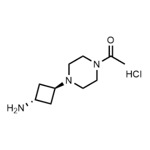 Ethanone, 1-[4-(trans-3-aminocyclobutyl)-1-piperazinyl]-, hydrochloride|CS-0682231