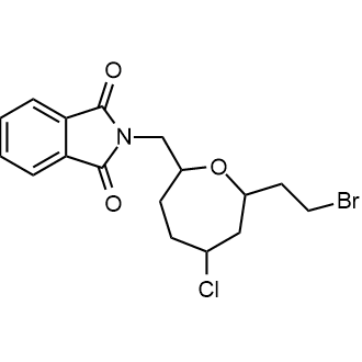 2-((7-(2-Bromoethyl)-5-chlorooxepan-2-yl)methyl)isoindoline-1,3-dione|CS-0682308