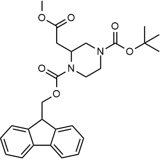 1-((9h-Fluoren-9-yl)methyl) 4-(tert-Butyl) 2-(2-methoxy-2-oxoethyl)piperazine-1,4-dicarboxylate|CS-0682557