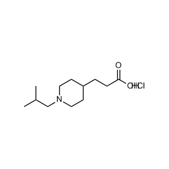3-(1-Isobutylpiperidin-4-yl)propanoic acid hydrochloride|CS-0682809