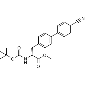 Methyl (s)-2-((tert-butoxycarbonyl)amino)-3-(4'-cyano-[1,1'-biphenyl]-4-yl)propanoate|CS-0682888