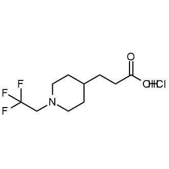 3-(1-(2,2,2-Trifluoroethyl)piperidin-4-yl)propanoic acid hydrochloride|CS-0682921