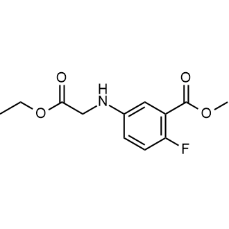 Methyl 5-((2-ethoxy-2-oxoethyl)amino)-2-fluorobenzoate|CS-0682949