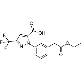 1-(3-(2-Ethoxy-2-oxoethyl)phenyl)-3-(trifluoromethyl)-1h-pyrazole-5-carboxylic acid|CS-0683140