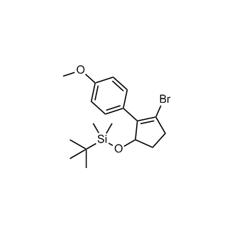 ((3-Bromo-2-(4-methoxyphenyl)cyclopent-2-en-1-yl)oxy)(tert-Butyl)dimethylsilane|CS-0683141
