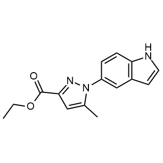 Ethyl 1-(1h-indol-5-yl)-5-methyl-1h-pyrazole-3-carboxylate|CS-0683147