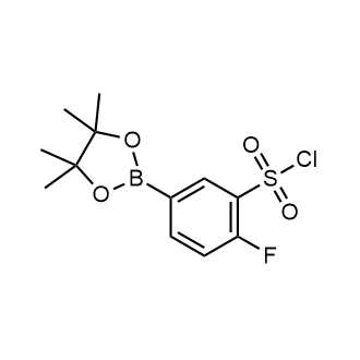 2-Fluoro-5-(4,4,5,5-tetramethyl-1,3,2-dioxaborolan-2-yl)benzenesulfonyl chloride|CS-0683398
