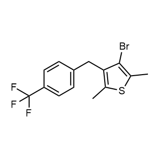3-Bromo-2,5-dimethyl-4-(4-(trifluoromethyl)benzyl)thiophene|CS-0683491