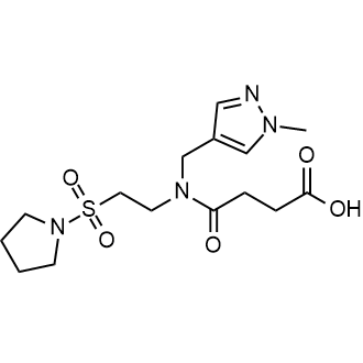 4-(((1-Methyl-1h-pyrazol-4-yl)methyl)(2-(pyrrolidin-1-ylsulfonyl)ethyl)amino)-4-oxobutanoic acid|CS-0683760
