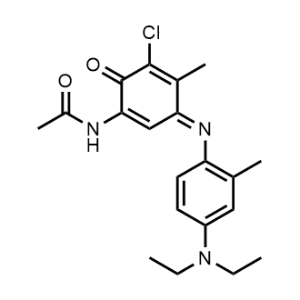 N-(5-Chloro-3-((4-(diethylamino)-2-methylphenyl)imino)-4-methyl-6-oxocyclohexa-1,4-dien-1-yl)acetamide|CS-0684348