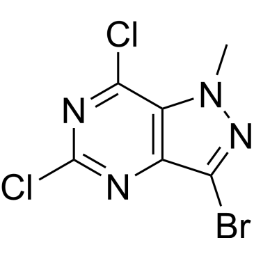 3-Bromo-5,7-dichloro-1-methyl-1h-pyrazolo[4,3-d]pyrimidine|CS-0684584