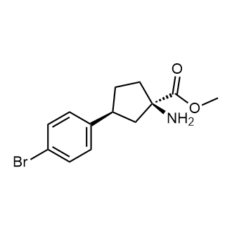 Methyl (1r,3s)-1-amino-3-(4-bromophenyl)cyclopentane-1-carboxylate|CS-0684667