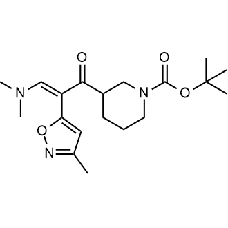 tert-Butyl 3-(3-(dimethylamino)-2-(3-methylisoxazol-5-yl)acryloyl)piperidine-1-carboxylate|CS-0684961