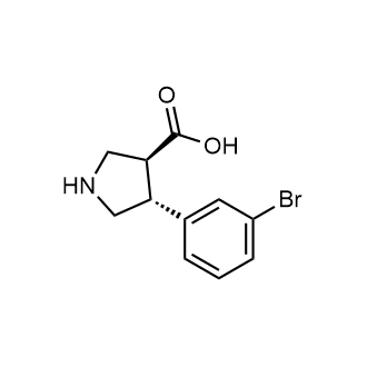 (3s,4r)-4-(3-Bromophenyl)pyrrolidine-3-carboxylic acid|CS-0685016